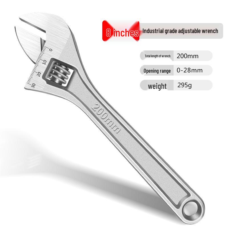 Adjustable Multi-Function Large-Opening Short Handle Wrench for Bathroom Use