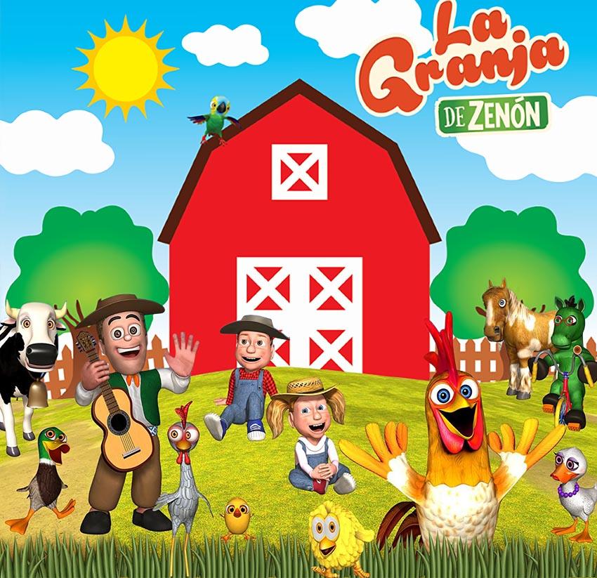 Sfondo Personalizzato La Granja De Zenon Bambini 1° Compleanno Studio Fotografico Erba Verde Fattoria Stalla Animale Trattore Sfondo Fotografico