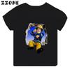 Hot Sale Fireman Sam Print Cartoon Kids Tshirt Funny Girls Clothes Baby Boys Black Short Sleeve T Shirt Children TopsTH2450