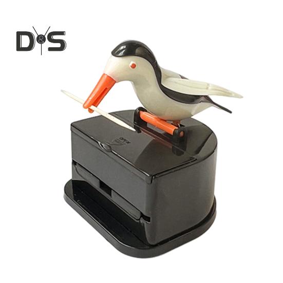 

Диспенсер для зубочисток Bird, держатель для зубочисток Woodpecker, портативный, для домашнего офиса, ресторана, рабочего стола, автоматический органайзер для зубочисток, контейнер D