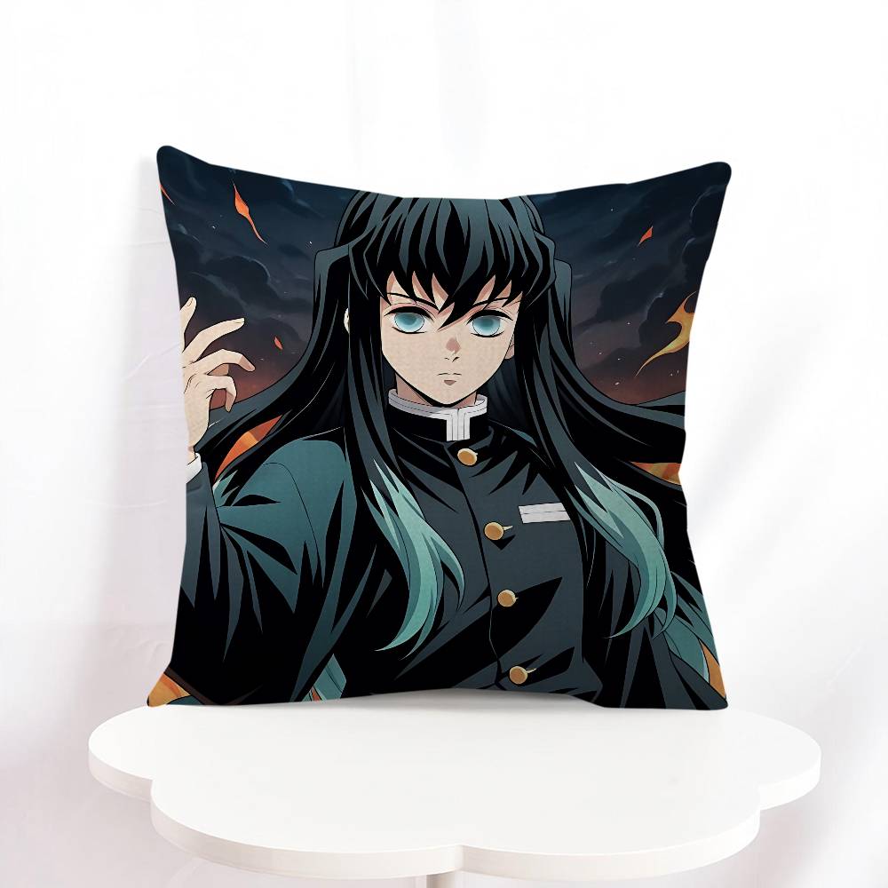 

Tokitou Muichirou Cushion Cover Pattern Soft Plush Pillow Case For Home Living Room Sofa Deco 16x16Inch