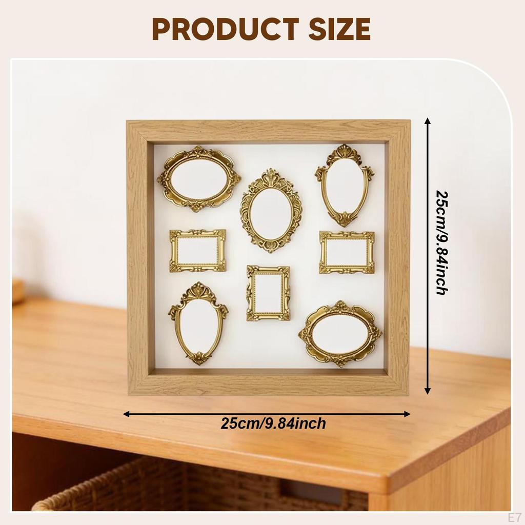DIY Mini Museum Silhouette Box Wood Memory Display for Wedding Birthday Gift