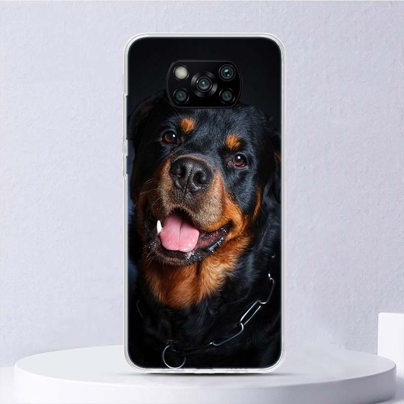 Rottweiler Dog Rottie Soft Case For Xiaomi Poco X7 X6 X5 X4 X3 Nfc F7 Ultra F6 F5 Pro Phone Cover F4 Gt F3 M5S M4 M3 M5 M6 Coque