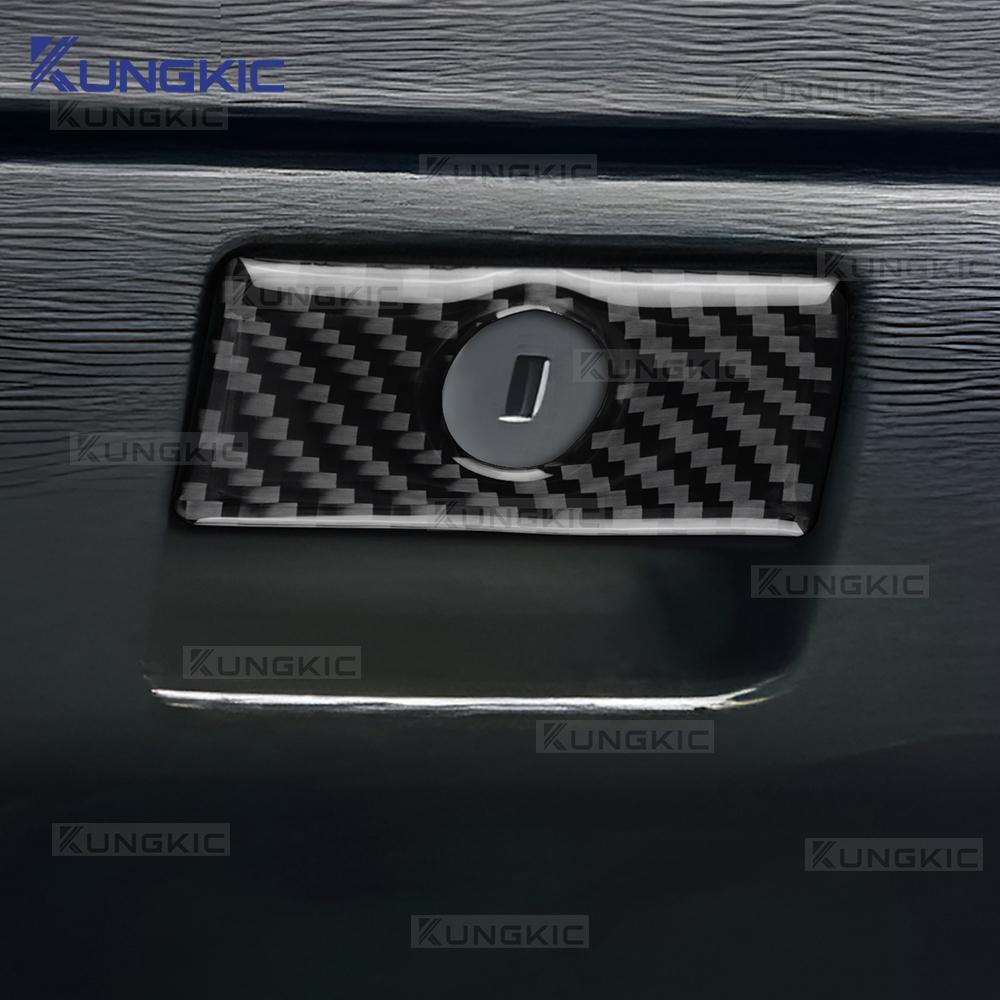 For Scion tC 2005 2006 2007 2008 2009 2010 Real Soft Carbon Fiber Sticker LHD RHD Car Co-Pilot Glove Box Switch Interior Trim