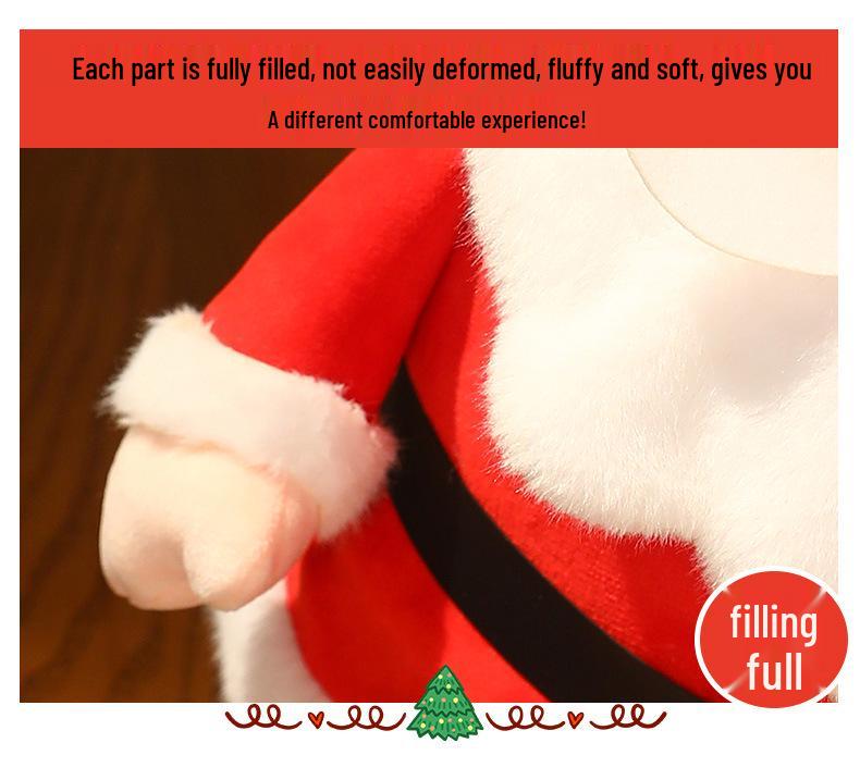Santa & Reindeer Plush Toy - Cute Christmas Eve Gift for Girls