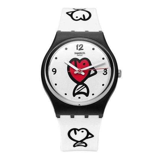 

Swatch GB321 I LOVE YOUR FOLK FISHY FISHY общественные уретановые часы