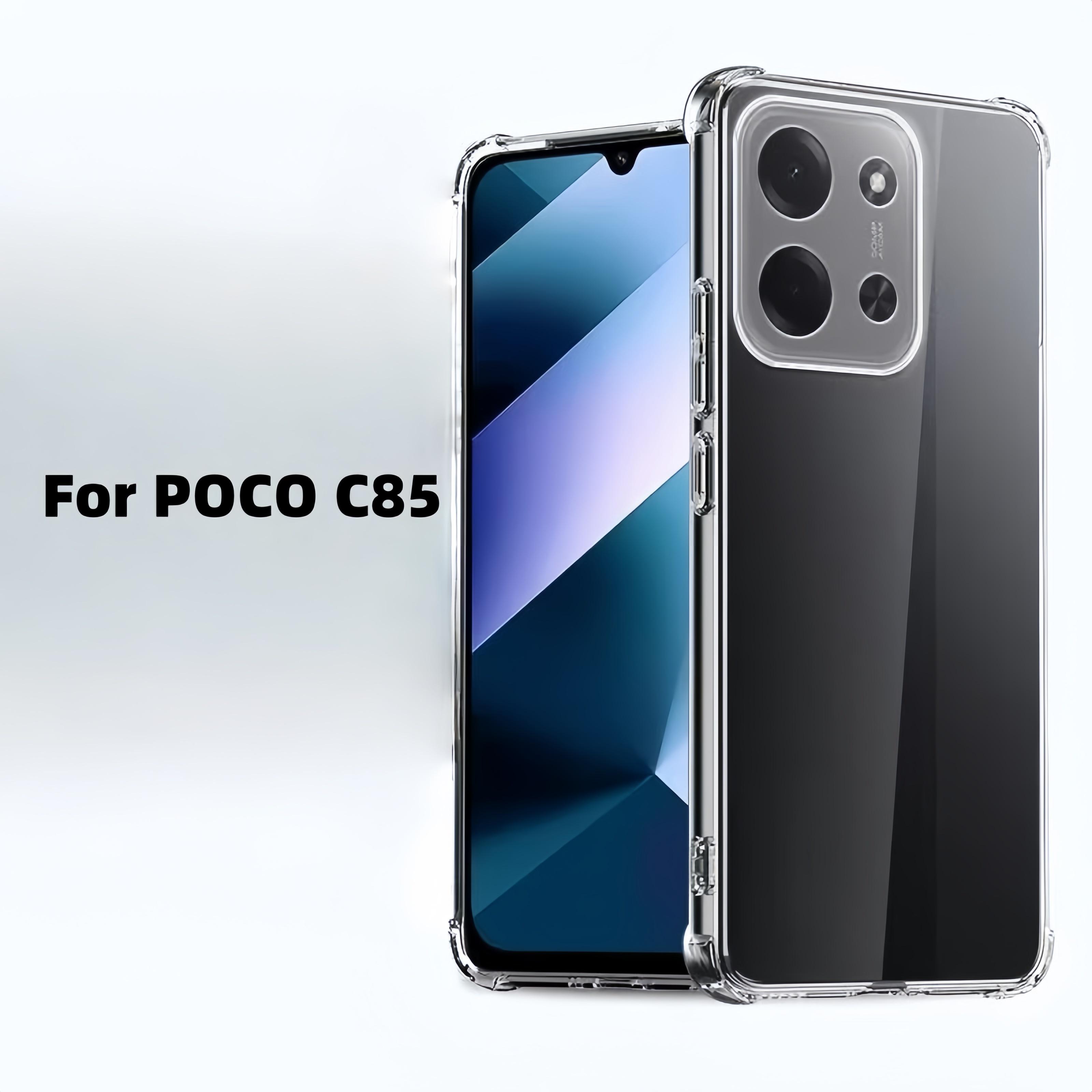 Transparent TPU Shockproof Phone Case Xiaomi POCO C85- Clear Poco C85 4G прозрачный
