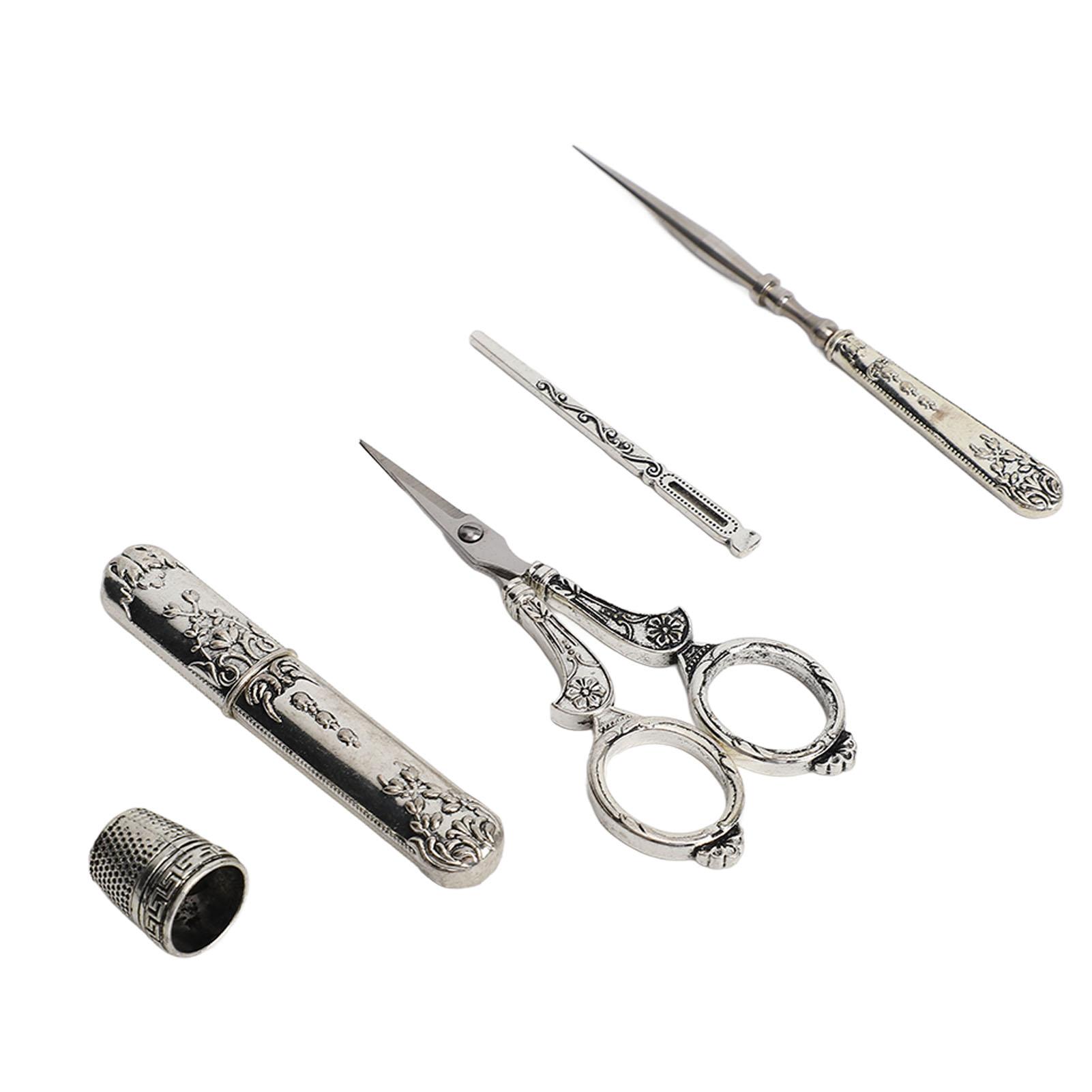 

Наборы ножниц для вышивания, острые ножницы из нержавеющей стали в винтажном европейском стиле с