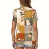 Women's Fashion Casual Lapel Short Sleeve Printed Shirt Women's Button Up Tops