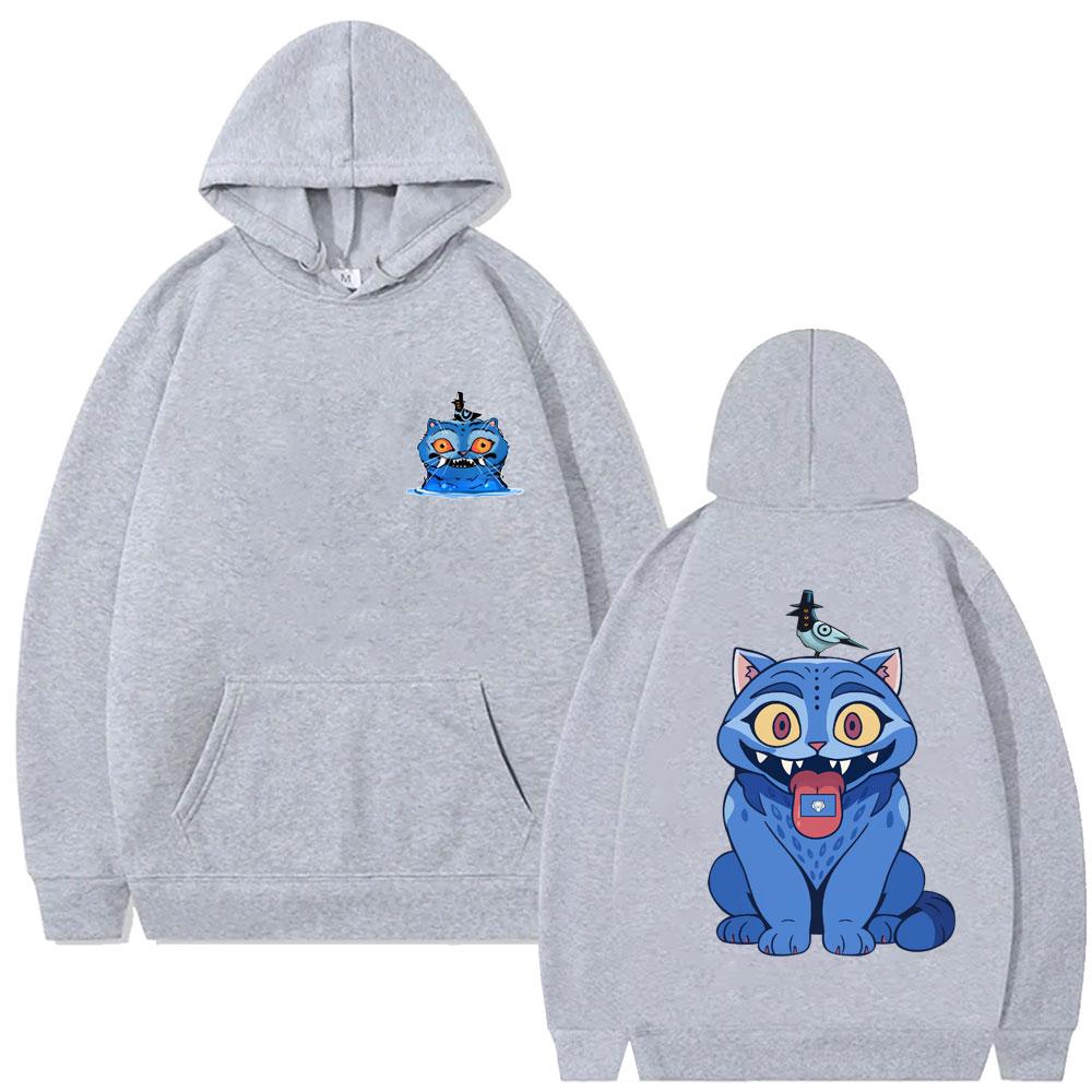 Kpop Demon Hunters Cute Funny Derpy Tiger Graphic Hoodie Men Women Fashion Cartoon Trend Hoodies Oversized Fleece Tracksuit