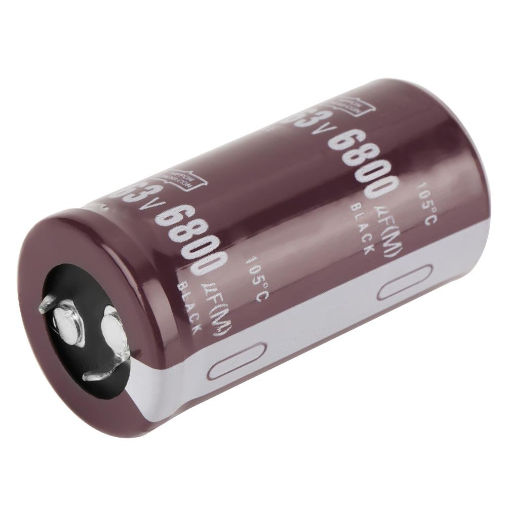 2pcs 63V 6800uF Electrolytic Capacitor 25 × 50mm 105℃