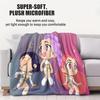 Ultra-Soft Skin-Friendly Anime Dream Team Throw Three Iconic Characters Cozy Gift for Fans