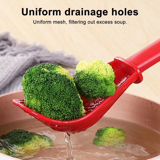 Kitchen Grinding Spoon with Strainer Holes Multi-Use Masher And Egg Separator BPA-Free Plastic Cooking Utensil