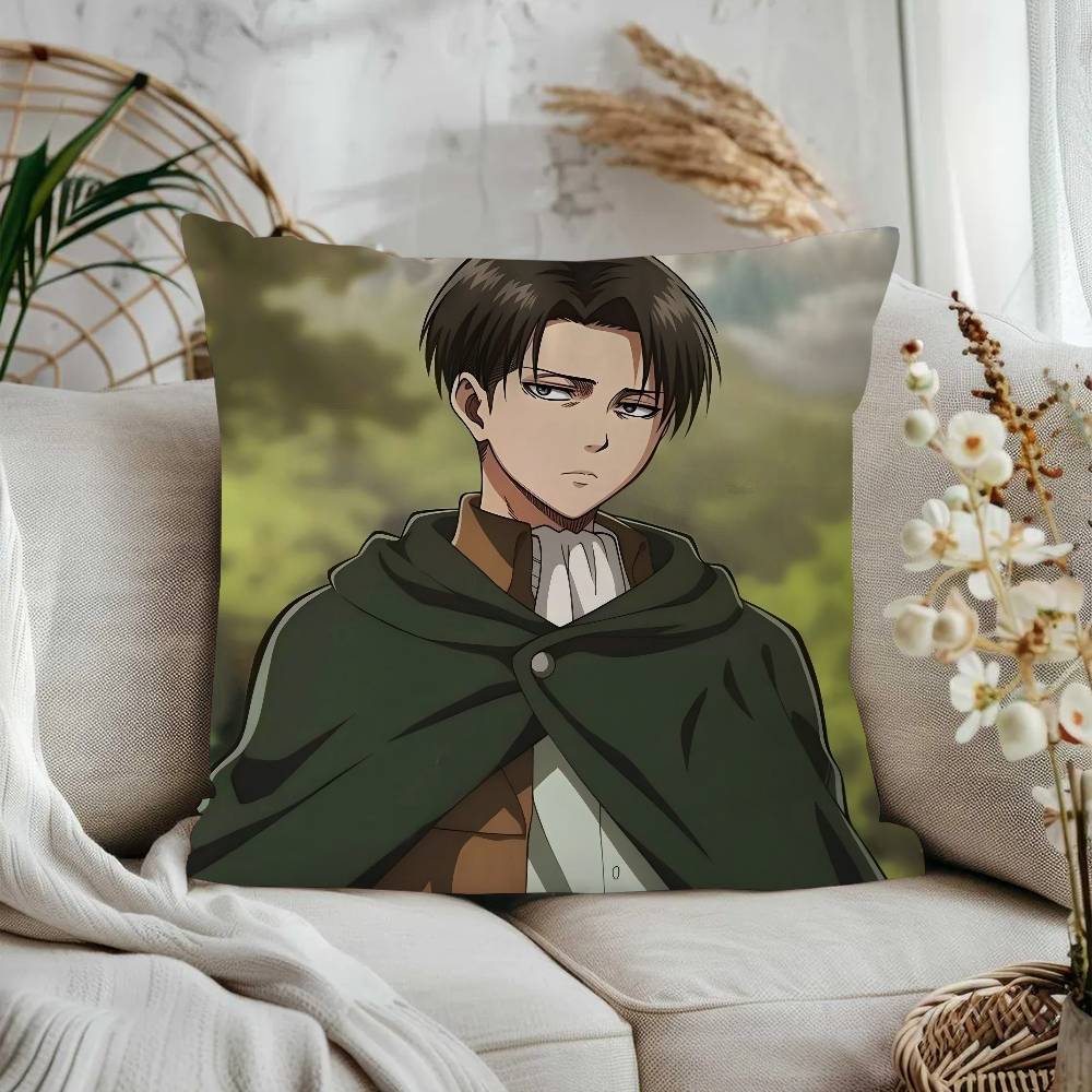Levi Ackerman Pillow Cover Sofa Cushion Cover Home Room Decoration Children Gift