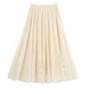 Retro Lace Mesh Cheongsam Slip: Elastic, Hip-Covering, Slimming Long Skirt