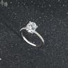 Dibo S925 Sterling Silver Oval Diamond Ring - European & American Style, Japanese & Korean Fashion, Women's Popular Design.
