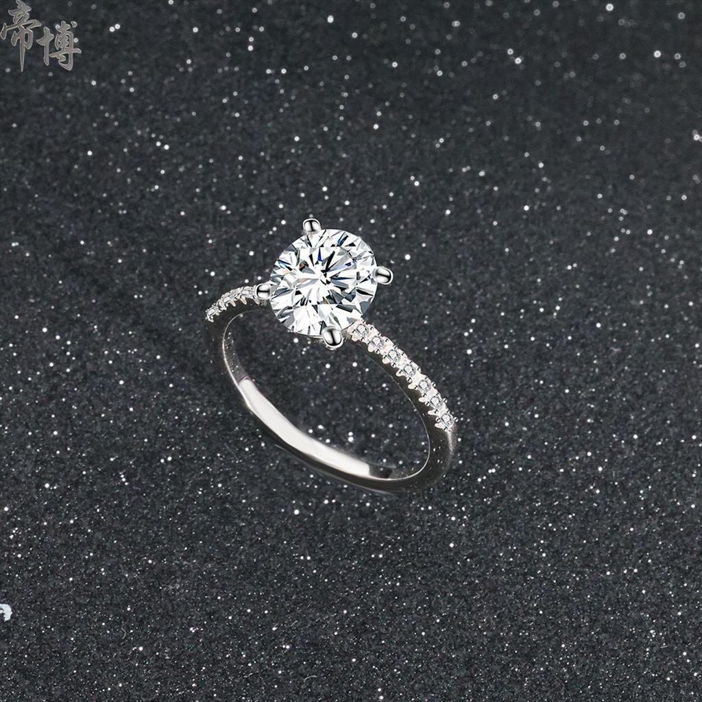 Dibo S925 Sterling Silver Oval Diamond Ring - European & American Style, Japanese & Korean Fashion, Women's Popular Design.