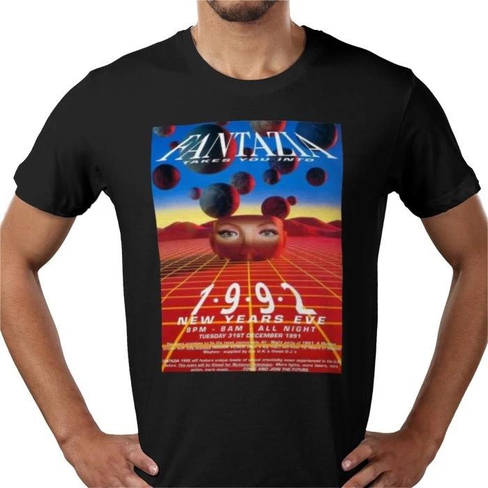 Fantazia New Years Eve vintage retro T shirt Universe dance 1992 rave Flyer Tee 4XL