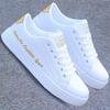Men's Spring Trend Casual Low Top Board  Pu Leather Teenagers Flat Tide Shoes Plus Size
