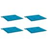 Garden Chair Cushions 4 Pcs Blue 50x50x4 Cm Oxford Fabric