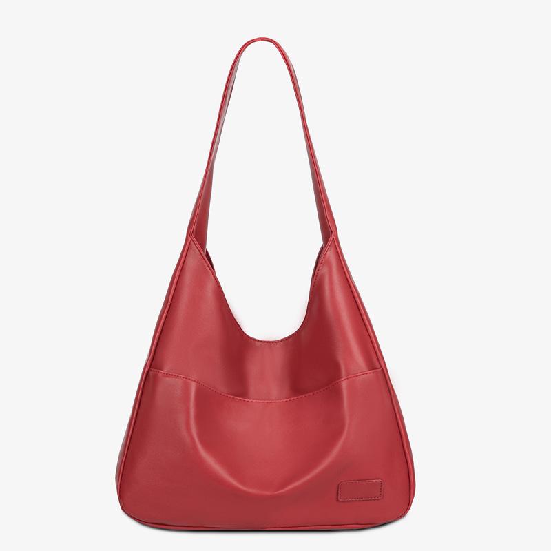 Large Capacity Soft Leather Crossbody Tote Bag for College Students and Ladies, Ideal for Autumn and Winter.
