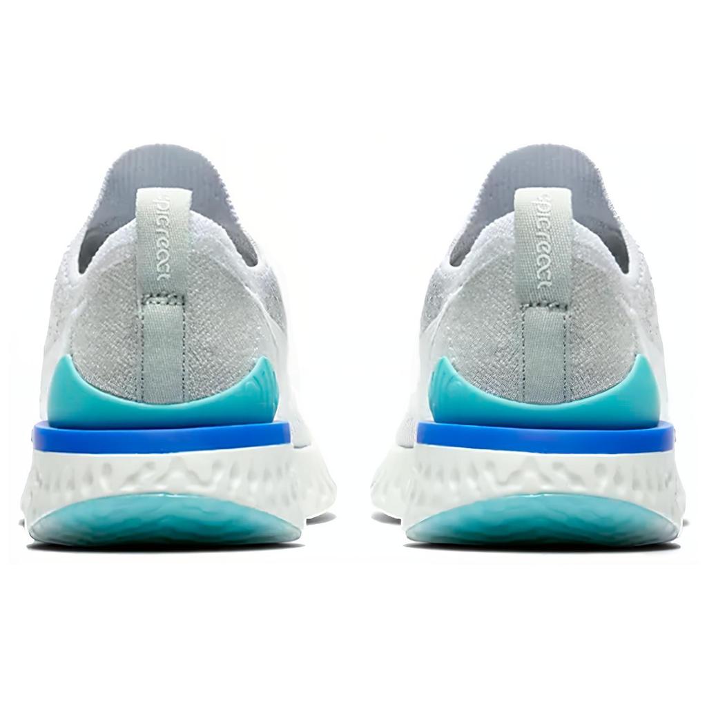 New Nike Epic React Flyknit 2 White Light Aqua Women's BQ8927-105