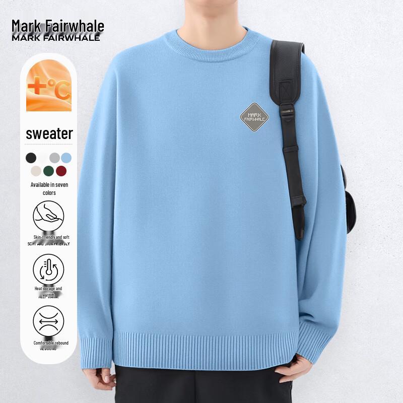 

Mark Fairwhale Men s Trendy Round Neck Pullover Knit Sweater XL
