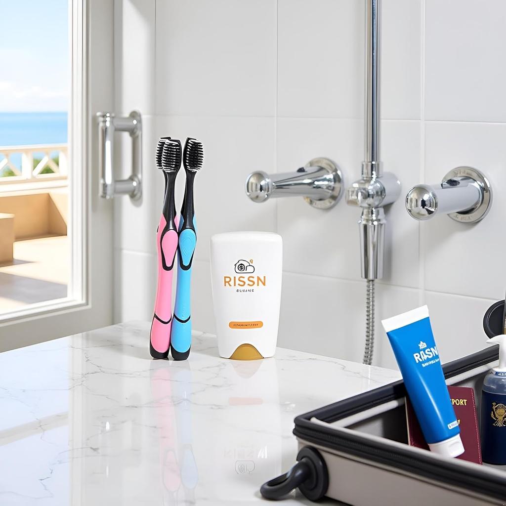 Jowxsx 1Pc Random Color Travel Toothbrush - Soft Bristle Ergonomic Manual Charcoal Tooth Brush Stains Removal Toothbrush for Home, Travel, School