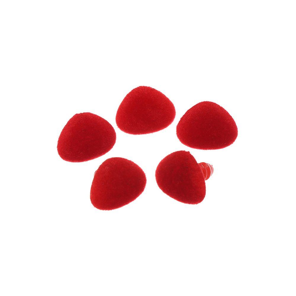 Nose DIY Bear Toy Velvet Nose Buttons 12*15mm Bear Nose Triangle Noses Dolls Nose Flocking Nose