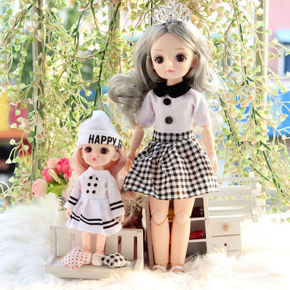 Dress Up 30cm Anime Bjd Doll Spherical Joint 30cm Articulated Toys 1/6 Bjd Dolls  Kids Toy