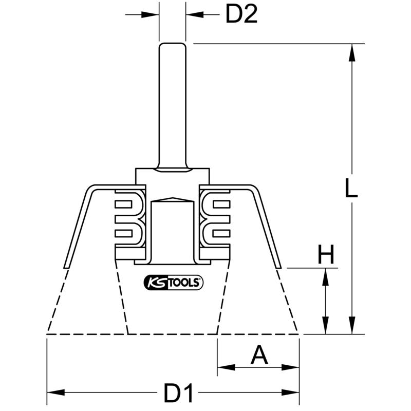 Szczotka Druciana Garnkowa Fi 75Mm 0,3 Mm Ks Tools 3400004