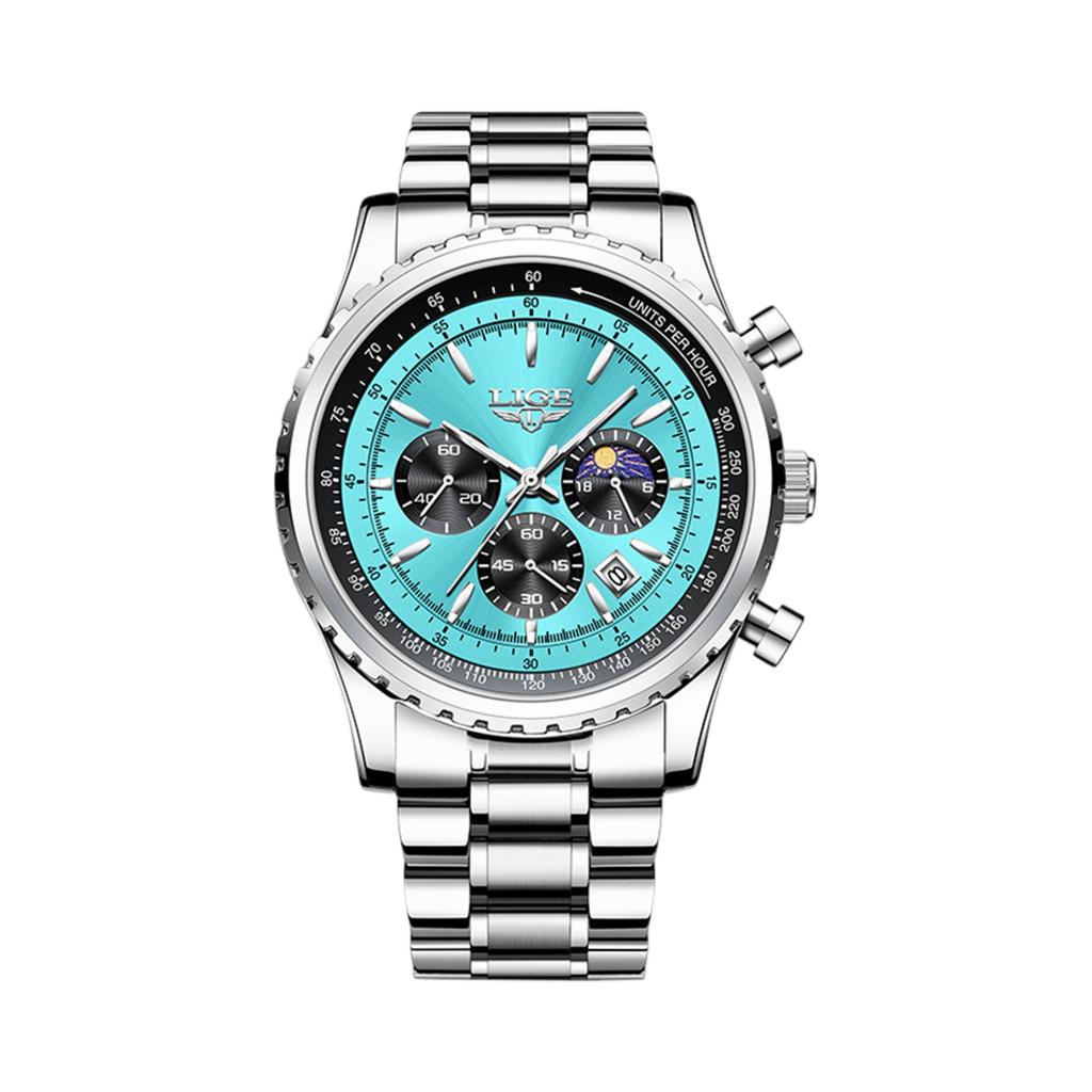 Men's Waterproof Luminous Running Alarm Clock Watch