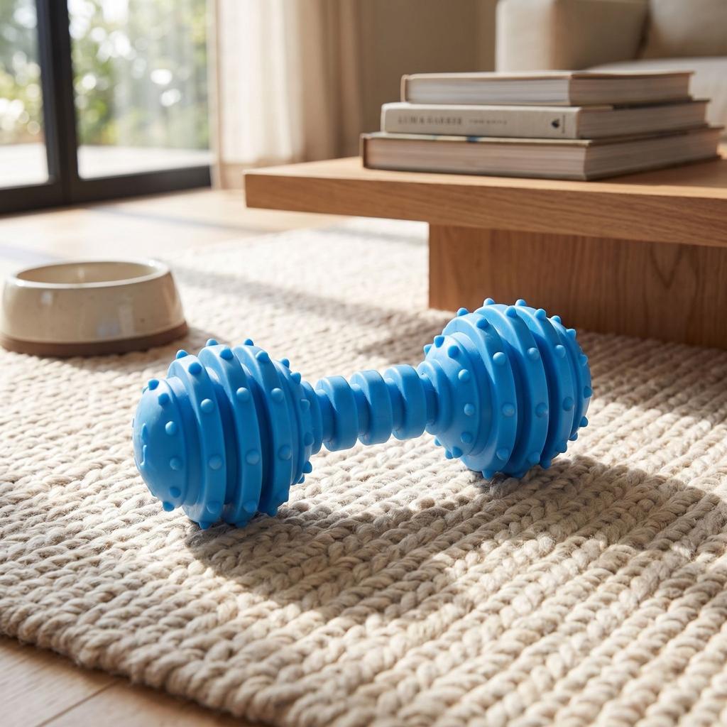 Squeaky Rubber Dog Toys for Puppy Teething, Interactive Training Pet Supplies