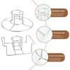 Chicken Roaster Rack Non-Stick Food Grade Stainless Steel Vertical Chicken Holder Barbecue Cooking Pans Kitchen Accessories