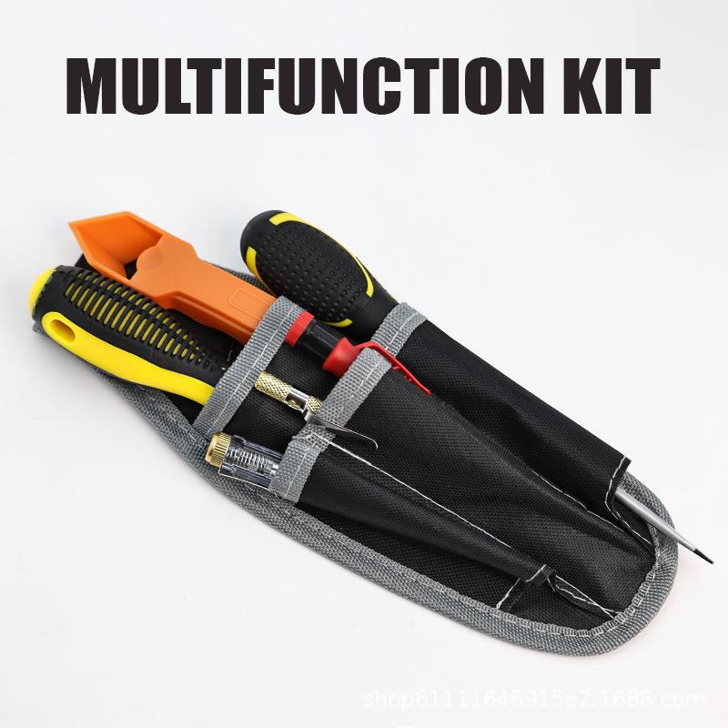 Multifunctional Electrician & Carpenter Tool Bag - Durable Oxford Cloth Waist Bag