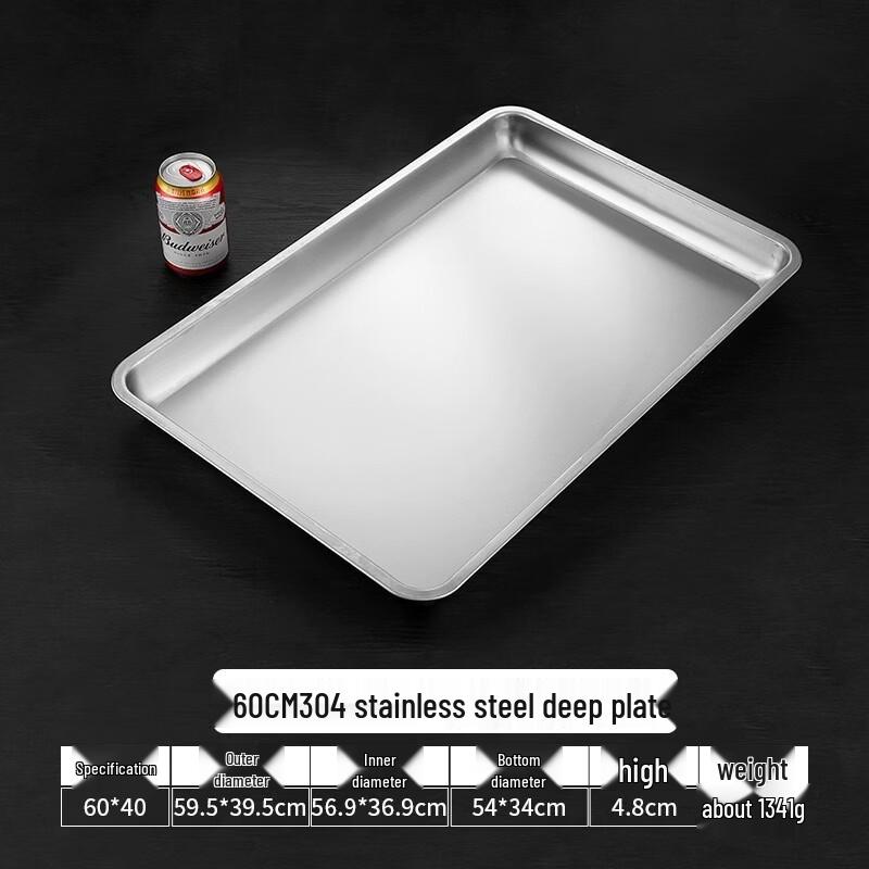 Food Grade Stainless Steel Square Tray