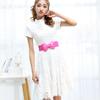 Women Bowknot Cummerbunds Stretch Bukle Waistband Belt Girl Dress Accessories