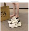 Popular Muffin Versatile Little White Shoes Women's Summer High-end Thick Baseplate Shoes 2025 New Dexun Casual Sports Shoes