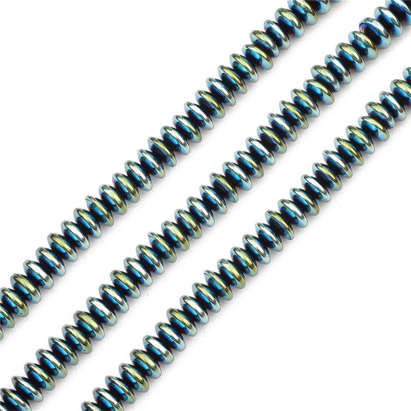 Handmade Nano-Plated Black Bile Beads: Round Electroplated DIY Jewelry Accessories