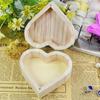 Heart-shaped Wooden Jewelry Box Proposed Jewellery Gift Case Wedding Display Jewelry Storage Organizer Earring Ring Necklace Box