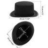 Magician Hat Steampunk Men Hat With Eyeglasses Cosplay Jazz Hat Retro Gothic Hat  Men Women Unisex