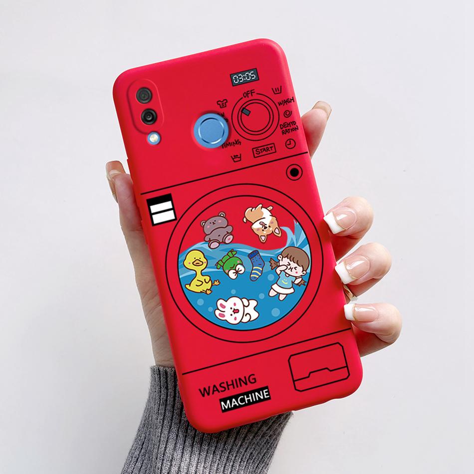 For Honor Play Case COR-L29 Phone Cover Cute Bear Cartoon Frog Soft Silicone Matte Fundas Coque For Honor Play Shockproof Bumper