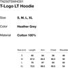ThIs Is Never ThaT T Logo lT Hoodie heaTher Grey