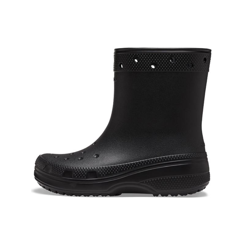

Crocs Flat Heel Short Boots Unisex Black 38-39