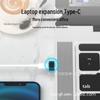 Adaptér nabíjecího a datového kabelu PD s konektorem Type-C na USB 2.0 (samec-samice) s audio převodníkem portu USB-C