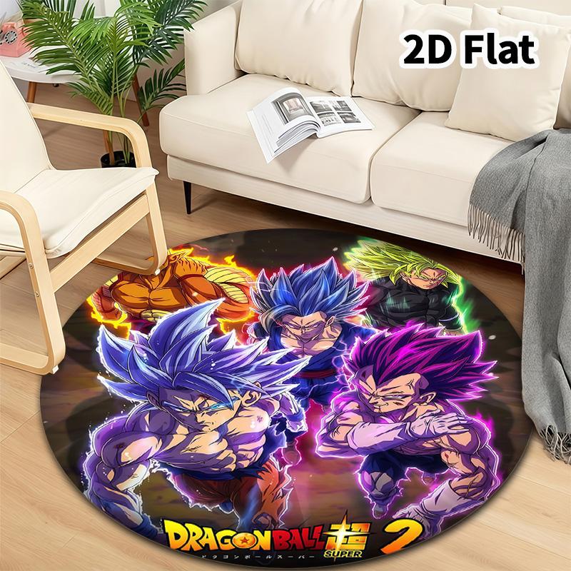 Kulatý koberec Dragon Ball Koberec do obývacího pokoje Ložnice Pohovka Herní místnost Dekorace Protiskluzová podložka