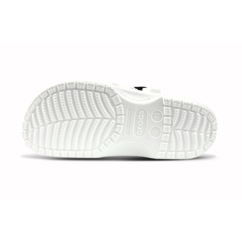 Crocs Classic Clog Black & White Straps Minimalist Outdoor Trend Fashion Versatile High Street Hole Shoes Unisex Black & White