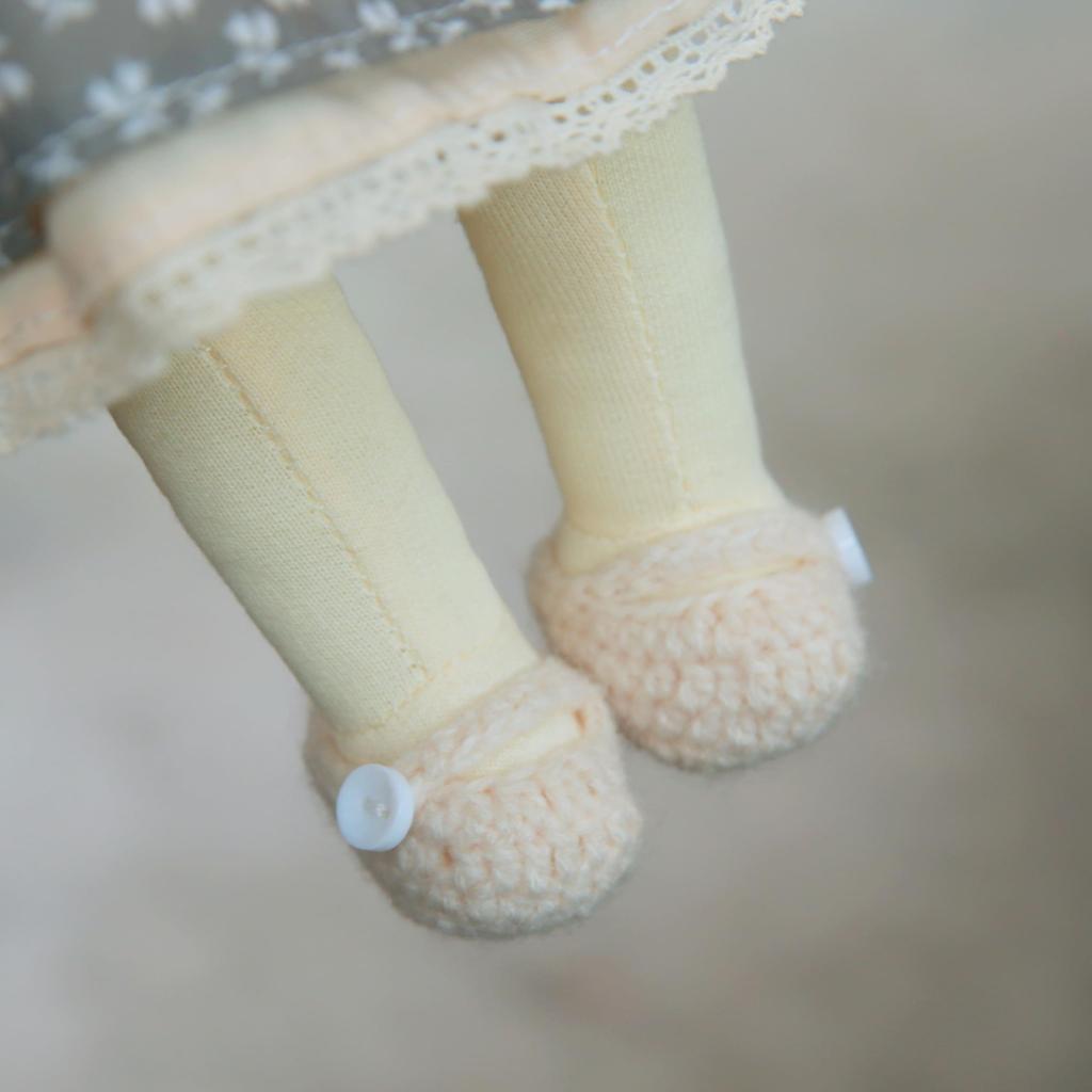 BlissfulPixie Waldorf Handmade Lenka Cute Plush Girl Perfect for Kids Doll, Doll, 30cm, Soft, Doll,