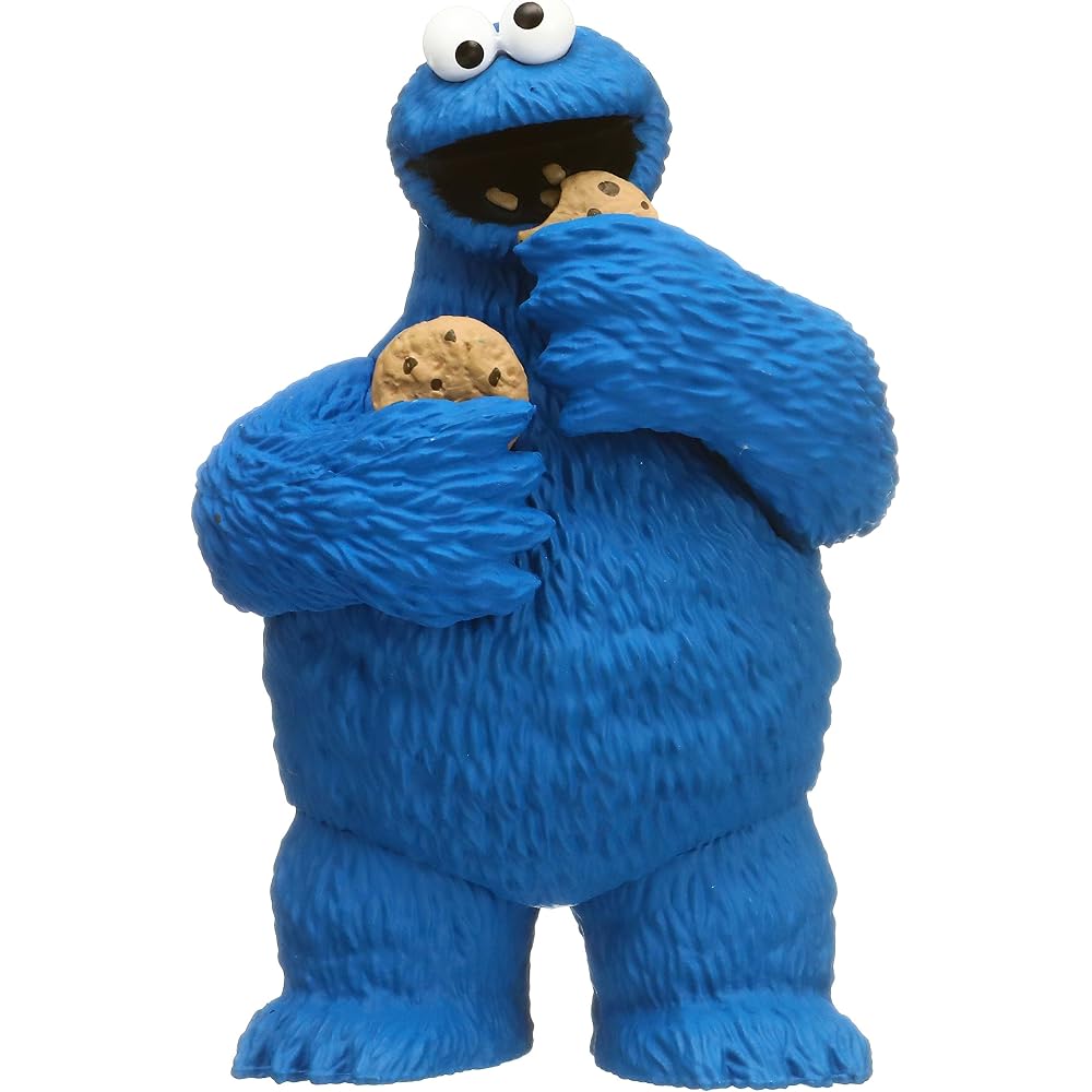 UDF Sesame Street Cookie Monster Non-Scale PVC Painted Figure 10cm