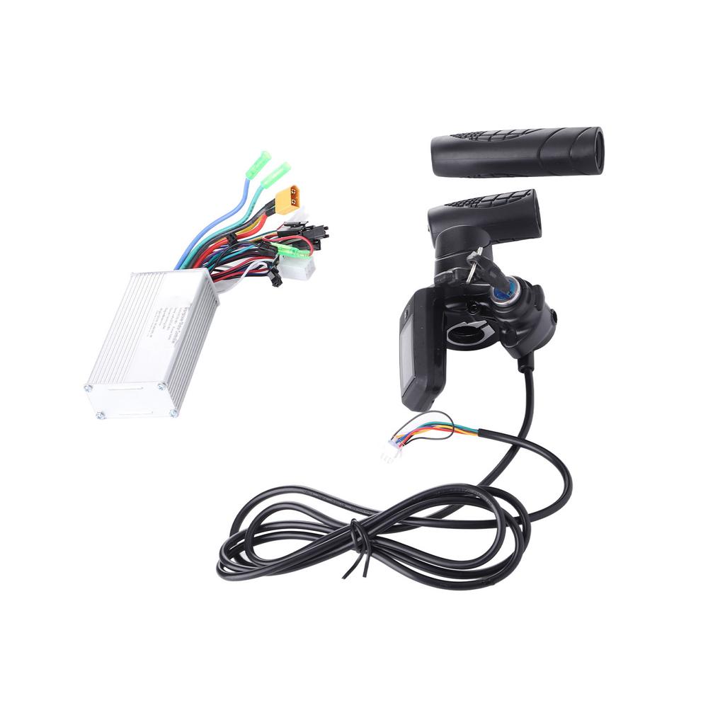 36V 48V 500W 28A Sine Wave 3 Mode Brushless Controller 805 Half Twist Throttle Grip with Panel for Cycling